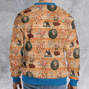 Retro Humpty Dumpty All-over Print Sweatshirt