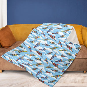 Parody Couples Duo Ambiguously Fleece Blanket