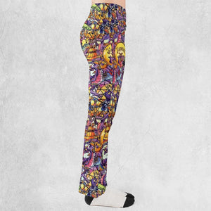 The Cute Dragon Figment Flare Leggings