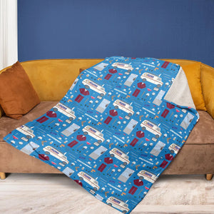 Anchor Chic Anchorman Fleece Blanket