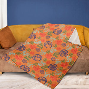 Bending Elements Avatar Button Up Fleece Blanket