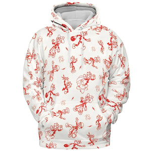 Vintage Style Nostalgic Reddy Kilowatt All-over Print Hoodie