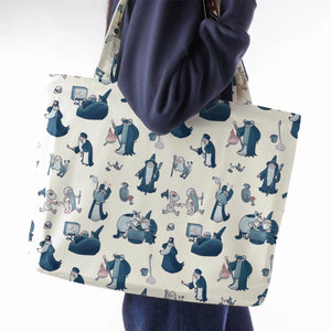 Shared Flat For Wizards Large Tote Bag