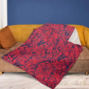 Gundam Camo Magenta Gundam Fleece Blanket