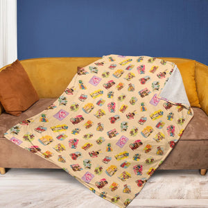 Huckleberry Hound Booby Fleece Blanket