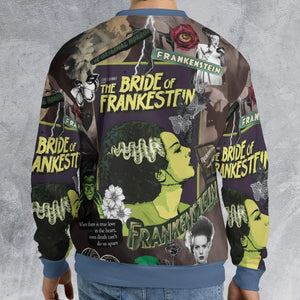 Vintage Bride Of Frankenstein All-over Print Sweatshirt