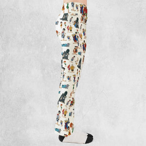 The Pebbles and Bamm Bamm Show Characters Flare Leggings