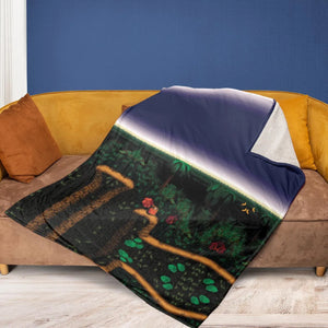 Barrel Cannon DonKey Kong Fleece Blanket