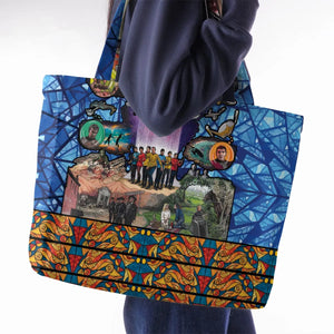 The Beginning Star Trek Pattern Large Tote Bag