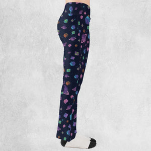 Galaxy Of Dices DnD Pattern Flare Leggings