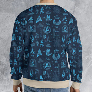 Trekkie Star Trek Pattern All-over Print Sweatshirt