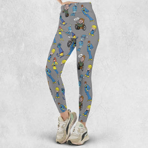 70s Saturday Morning Superhero Cartoon Legging