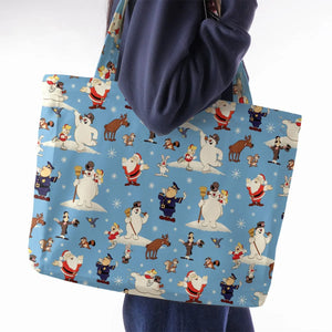 Frosty the Snowman Christmas Characters Large Tote Bag