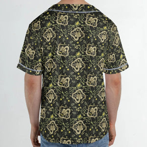 Facehugger Flower Pattern Alien Unisex Baseball Jersey