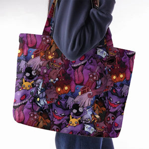 Scaries Poison Pokemon Large Tote Bag