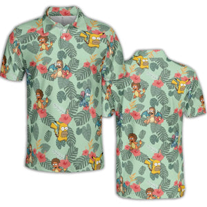Simpsonmon The Simpsons Pokemon Mashup AOP Men/Women Polo Shirt