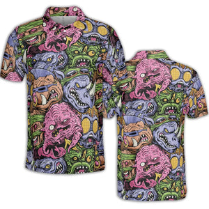 Nostalgic Villains Teenage Mutant Ninja Turtles AOP Men/Women Polo Shirt