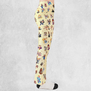 90s Garbage Pail Kids Flare Leggings
