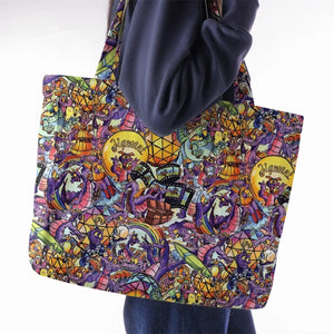 The Cute Dragon Figment Large Tote Bag