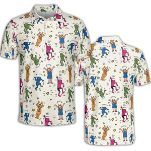 Dancing Muppets The Muppets Characters AOP Men/Women Polo Shirt