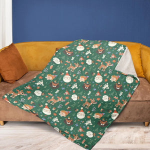 Rudolph The Red Nosed Reindeer Characters Fleece Blanket