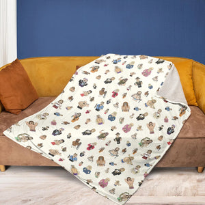 Old School Pro Wrestling Fleece Blanket