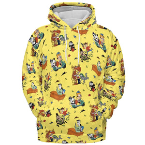 Moose And Squirrel The Adventures of Rocky and Bullwinkle All-over Print Hoodie