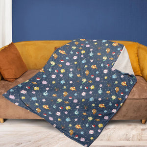 Gengar as Eevee The Eeveelutions Pokemon Fleece Blanket