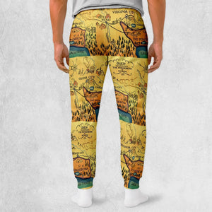 Map of The Ponderosa Sweatpants