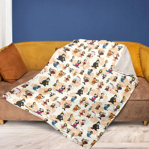 Nostalgia Underdog Characters Fleece Blanket