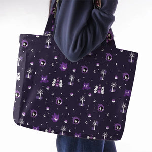 Gengar Pokemon Pattern Large Tote Bag