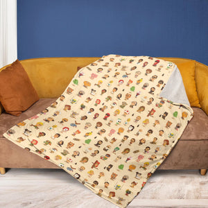 Mini Famous Characters Fleece Blanket