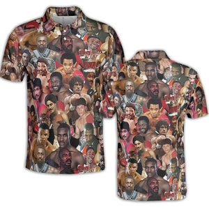 Fight Night Fit Boxing Legends AOP Men/Women Polo Shirt