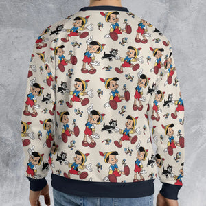 Whimsy Wear Pinocchio All-over Print Sweatshirt