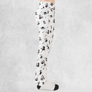 Baby Horror Characters Pattern Flare Leggings