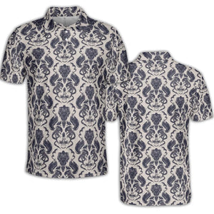 Alien Xenomorph Pattern AOP Men/Women Polo Shirt
