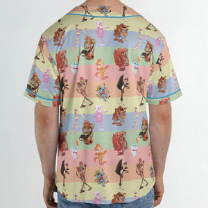 Spooky Monster Mash Cereal Monster Unisex Baseball Jersey