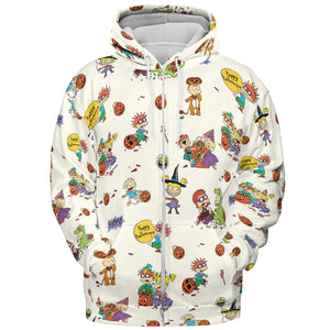 Rugrats Happy Halloween Pattern All-over Print Hoodie