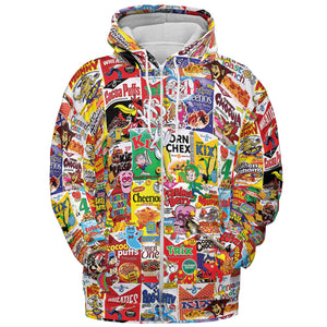 Popular Cereal Boxes All-over Print Hoodie