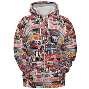 Vintage Aesthetic Ferris Bueller's Day Off All-over Print Hoodie