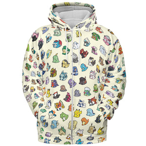 Pokemon In Substitute Style All-over Print Hoodie