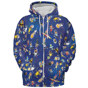 Outer Space Bob's Burgers All-over Print Hoodie