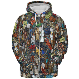 Star Wars Characters Figures All-over Print Hoodie