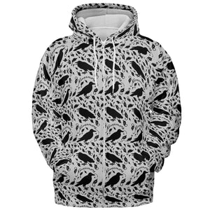Nevermore The Raven Edgar Allan Poe Pattern All-over Print Hoodie