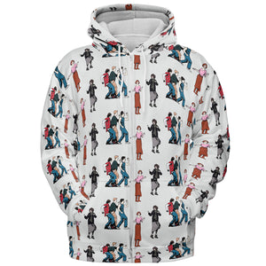 The Breakfast Club Characters Pattern All-over Print Hoodie