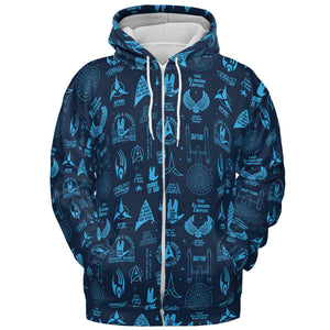 Trekkie Star Trek Pattern All-over Print Hoodie