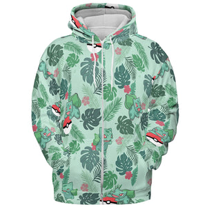 Bulbasaur Pokemon Pattern All-over Print Hoodie