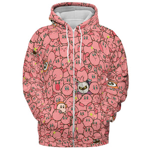 Cute Kirby Waddle Doo Bandana Waddle Dee Meta Knight Kirby's Characters All-over Print Hoodie
