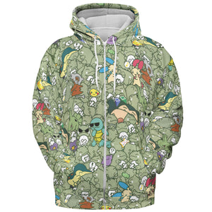 Epic Pokemon Pattern All-over Print Hoodie