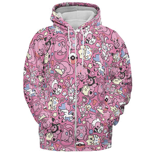Fairy Pokemon Pattern All-over Print Hoodie